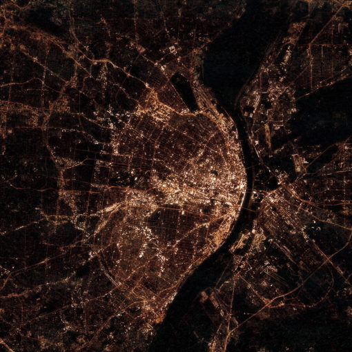 St. Louis, Missouri at Night by City Prints