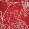 University of Maryland Campus Map Art by City Prints