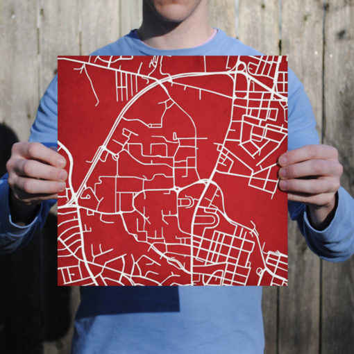University of Maryland Campus Map Art by City Prints - Image 5