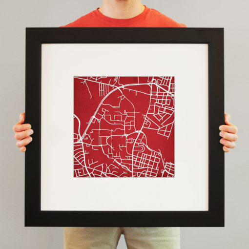 University of Maryland Campus Map Art by City Prints - Image 4