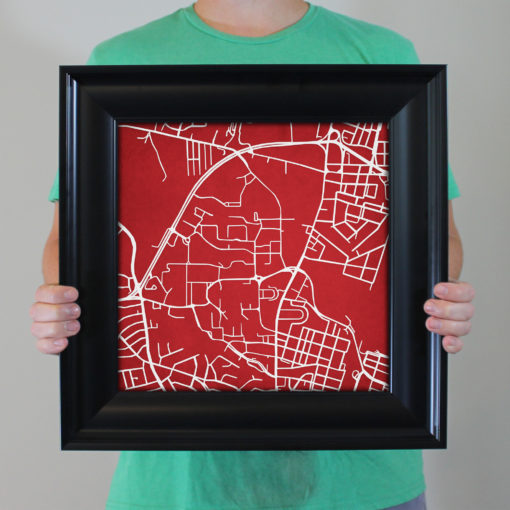 University of Maryland Campus Map Art by City Prints - Image 3