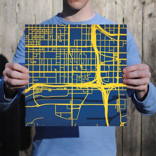 Marquette University Campus Map Art by City Prints - Image 3