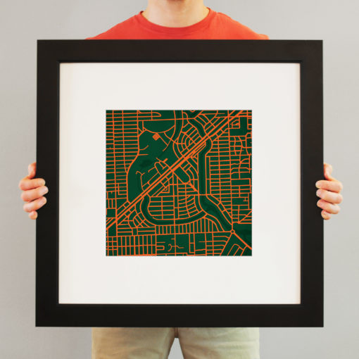 University of Miami Campus Map Art by City Prints - Image 4