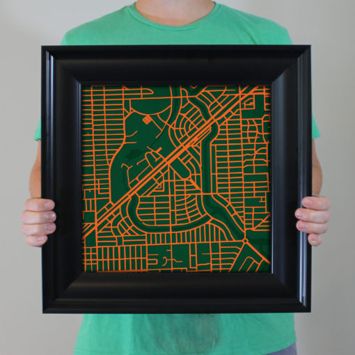 University of Miami Campus Map Art by City Prints - Image 5
