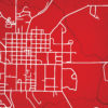 Miami University (Oxford Ohio) Campus Map Art by City Prints