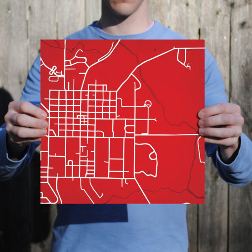 Miami University (Oxford Ohio) Campus Map Art by City Prints - Image 3