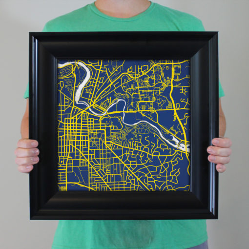 University of Michigan Campus Map Art by City Prints - Image 5
