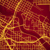 University of Minnesota Campus Map Art by City Prints