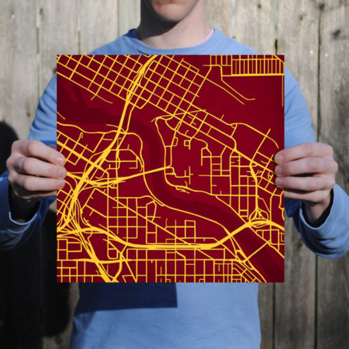 University of Minnesota Campus Map Art by City Prints - Image 3