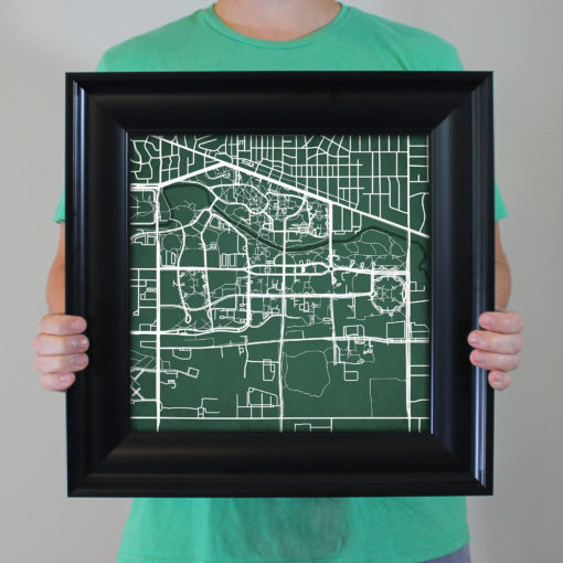 Michigan State University Campus Map Art by City Prints - Image 5