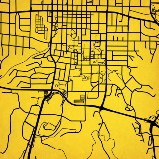 University of Missouri Campus Map Art by City Prints