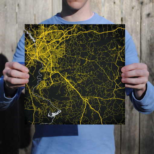Fort Benning Map Art by City Prints - Image 2