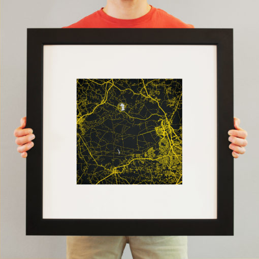 Fort Bragg Map Art by City Prints - Image 3