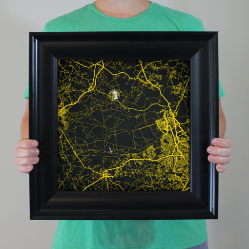 Fort Bragg Map Art by City Prints - Image 4