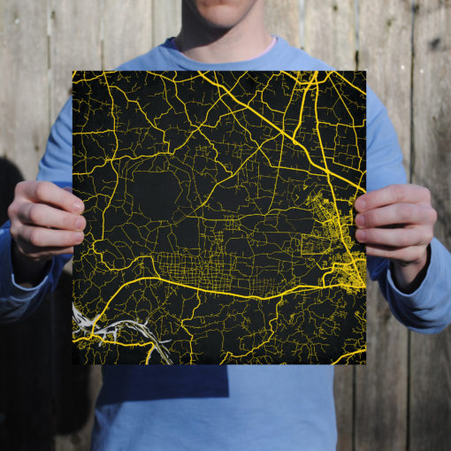 Fort Campbell Map Art by City Prints - Image 2