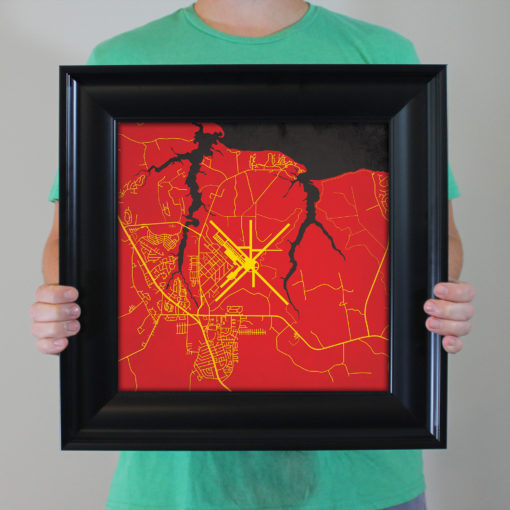 Marine Corps Air Station Cherry Point Map Art by City Prints - Image 4