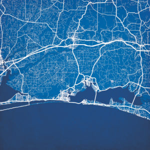 Eglin Air Force Base Map Art by City Prints