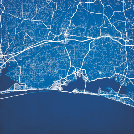 Eglin Air Force Base Map Art by City Prints