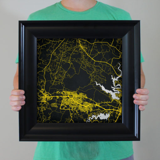 Fort Hood Map Art by City Prints - Image 4