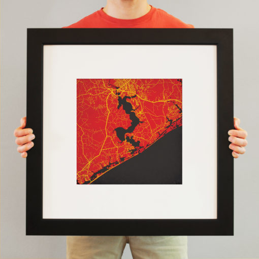 Camp Lejeune Map Art by City Prints - Image 3