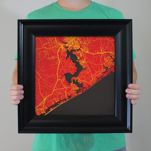 Camp Lejeune Map Art by City Prints - Image 4