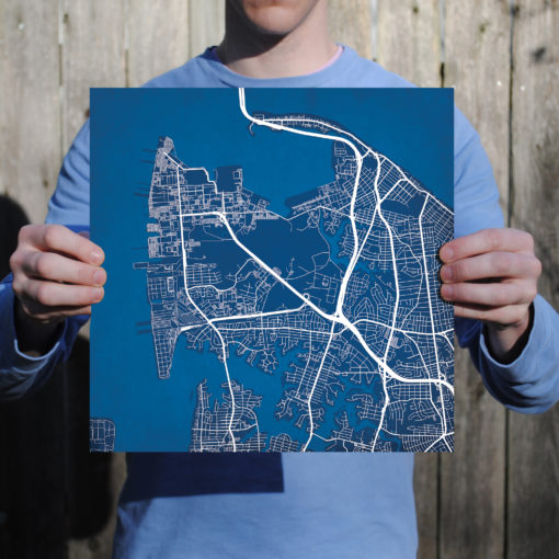 Naval Station Norfolk Map Art by City Prints - Image 2