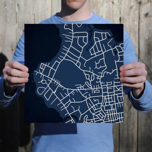 United States Merchant Marine Academy Campus Map Art by City Prints - Image 3