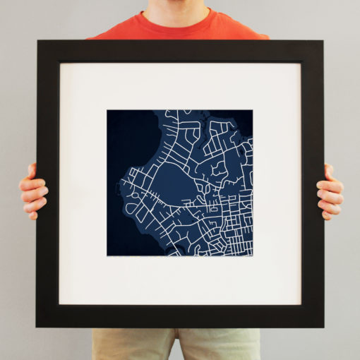 United States Merchant Marine Academy Campus Map Art by City Prints - Image 4