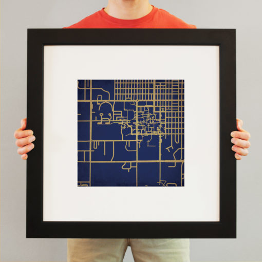 Montana State University Campus Map Art by City Prints - Image 4