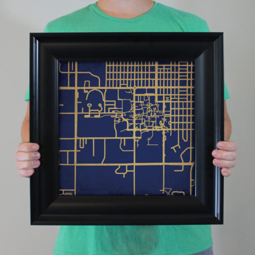 Montana State University Campus Map Art by City Prints - Image 5