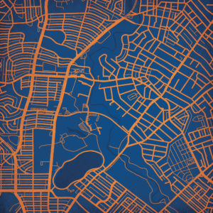 Morgan State University Campus Map Art by City Prints