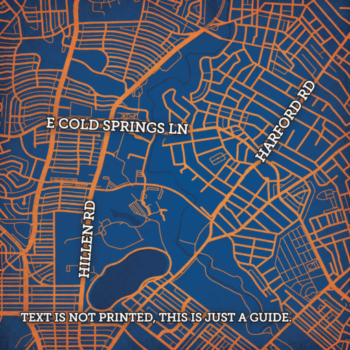 Morgan State University Campus Map Art by City Prints - Image 2