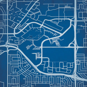 Mount Royal University Campus Map Art by City Prints