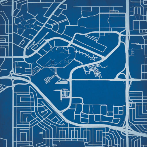 Mount Royal University Campus Map Art by City Prints