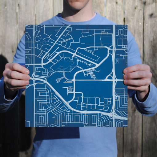 Mount Royal University Campus Map Art by City Prints - Image 3