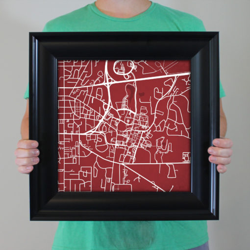 Mississippi State University Campus Map Art by City Prints - Image 5