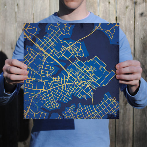 United States Naval Academy Campus Map Art by City Prints - Image 3