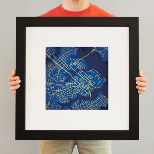 United States Naval Academy Campus Map Art by City Prints - Image 4