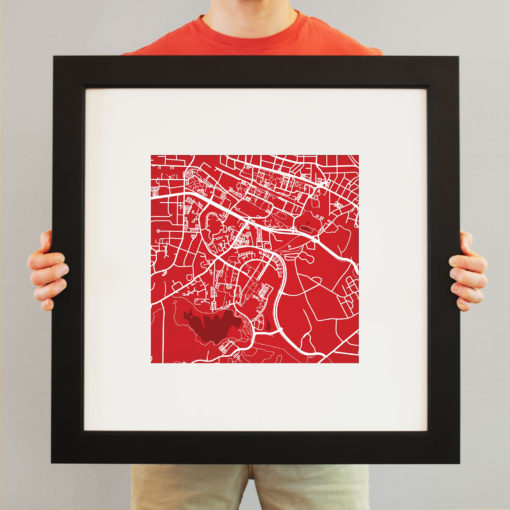 North Carolina State University Campus Map Art by City Prints - Image 4