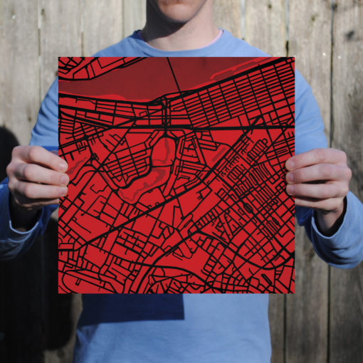 Northeastern University Campus Map Art by City Prints - Image 3