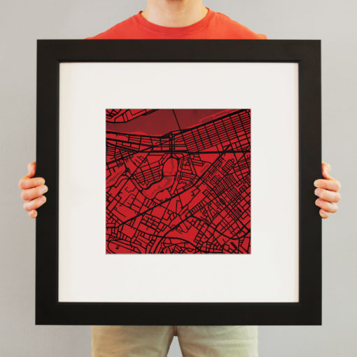 Northeastern University Campus Map Art by City Prints - Image 4