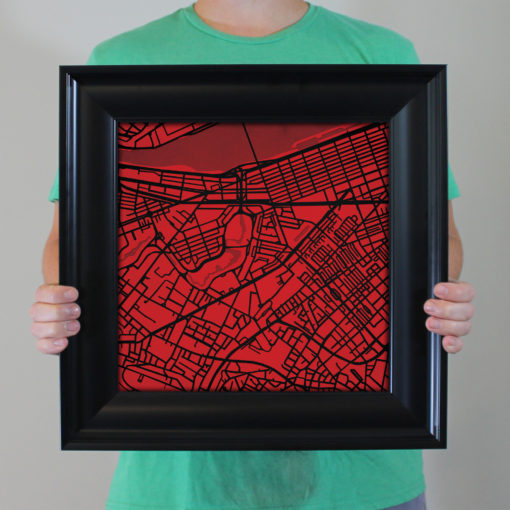 Northeastern University Campus Map Art by City Prints - Image 5