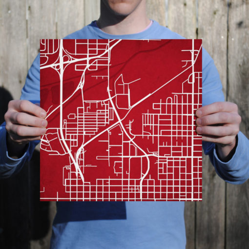 University of Nebraska-Lincoln Campus Map Art by City Prints - Image 3