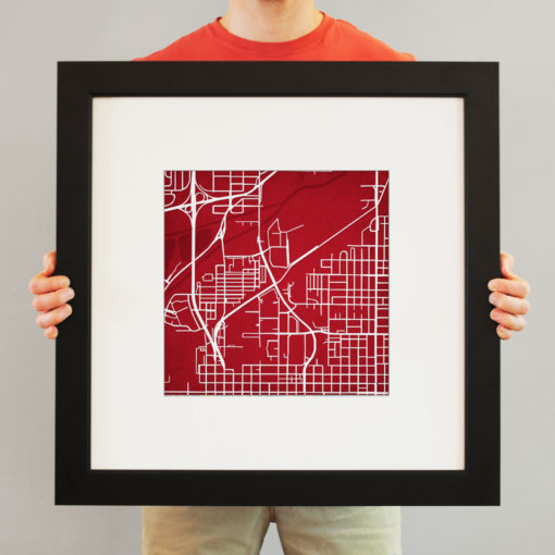 University of Nebraska-Lincoln Campus Map Art by City Prints - Image 4