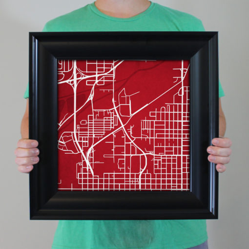 University of Nebraska-Lincoln Campus Map Art by City Prints - Image 5