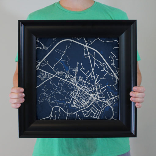 University of New Hampshire Campus Map Art by City Prints - Image 5