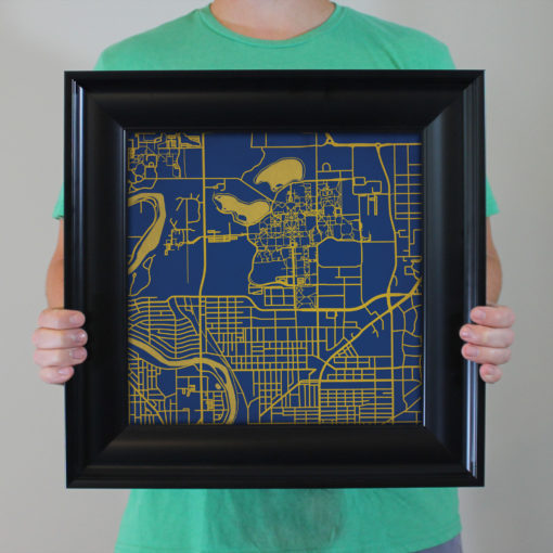 University of Notre Dame Campus Map Art by City Prints - Image 5