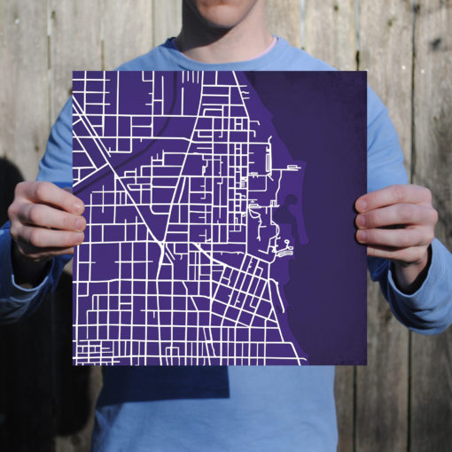 Northwestern University Campus Map Art by City Prints - Image 3