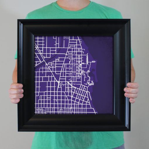 Northwestern University Campus Map Art by City Prints - Image 5