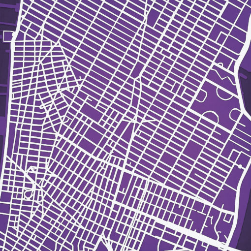 New York University Campus Map Art by City Prints